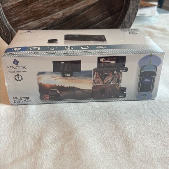 Minolta Dash Cam • Three Channel Dash Cam • 1080P Front + 480P Interior • New - Picture 6 of 6